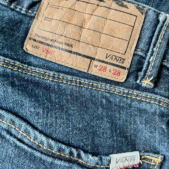 VANS OFF THE WALL V66 SLIM CUT MEN'S BLUE JEANS SIZE 28x28 - Picture 4 of 5